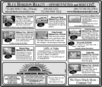 BLUE HORIZON REALTY  OPPORTUNITIES and RESULTS!! 732-446-3838 (7-day, 24 hour)